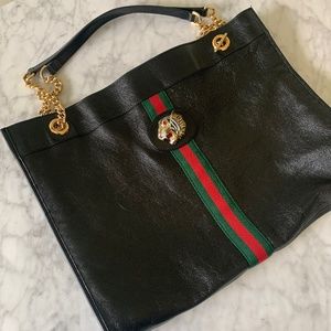 Gucci Maxi Rajah leather tote